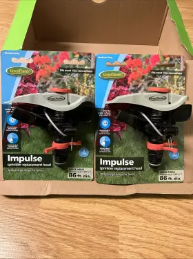 Green Thumb 052088047545 2 Impulse Sprinkler Heads W 5 800 Sq Ft Coverage