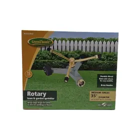 Green Thumb 052088115220 Rotart Sprinkler 35 Foot Sparay Diameter Metal Construction