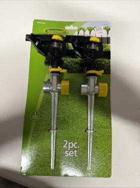 110382 Green Thumb 2 Each Pulsatng Sprinkler With Spike