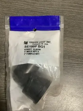 Se100p Greenleaf Green Leaf Inc Street Elbow 1 Inch Male Npt X Female Bg1 Nos