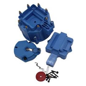 Gskmotor Ssa-09057-bl Performance Male Hei Distributor Cap And Rotor Replacement Kits Fits For Sbc Blue
