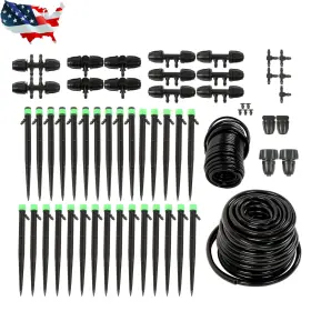 Gaa2630219 Gurdtopo Drip Irrigation Kit Garden 130ft System Plant Watering Adjustable Gaa2630219 Gurdtopo Drip Irrigation Kit Garden 130ft System Plant Watering Adjustable