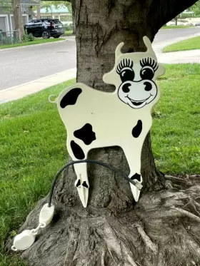 H20ly Cow Holy Lawn Yard Sprinkler Hose Sprayer Vintage Ornament Rare Usa