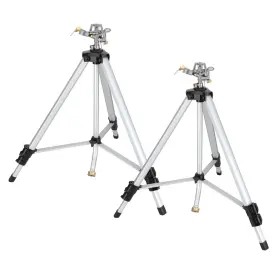 Harsire 783970962546 2pcs Heavy Duty Impact Sprinkler On Tripod Base Extra Tall Metal Pulsating Te