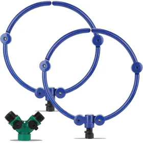 Heytimi 313088484496 2pcs 360 Tree Water System Watering Ring 13 Inch Circle Sprinkler And Irri