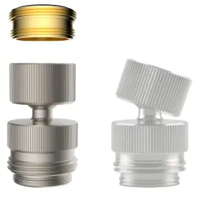 B0dyjmtf5l Hibbent Sink Faucet To Garden Hose Adapter 360 Swivel 55/64 Inch Female Thread