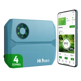 Hsc-400w Hioazo 4-zone Sprinkler Controller Lawn Irrigation System 6 Watering Frequencies
