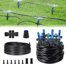 Yq-dg15 Hiraliy 50ft Quick-connect Drip Irrigation Kit With Adjustable Drippers For Garden