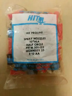 501-123 Hit Proline Sprinkler Parts Spray Nozzles 10hla Half Circle Pn M 25-pack