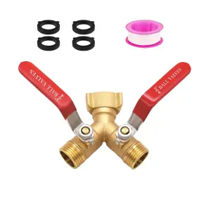 B0f98z9rhr Hmiaochun Hose Splitter 2 Way Heavy Duty 3/4 Inch Ght Thread Y Valve Garden