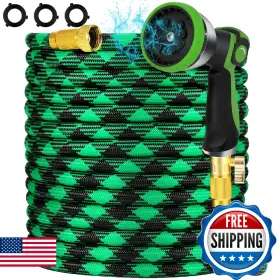 B0dzx99bfz Hmil-u 75ft Non-expandable Garden Hose Ultra Lightweight Flexible Water 10-pa