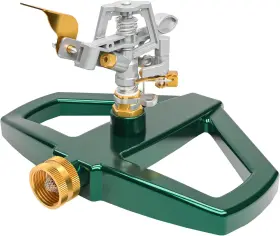 Hourleey 445022917982 Impact Sprinklers For Yard Heavy Duty 360 Degree Rotating Pulsating La