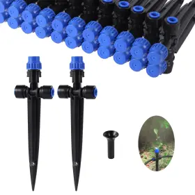 Huisuyton 331807851214 Drip Irrigation Emitters With Adjustable 360 Degree Water Flow Drippers Spray Huisuyton 331807851214 Drip Irrigation Emitters With Adjustable 360 Degree Water Flow Drippers Spray
