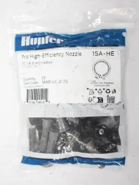 15a-he Hunter Pro High-efficiency Nozzles 25 Pack 15ft Radius To 360 Female Thread