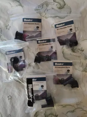 Hunter 611698159811 6 Adjustable Irrigation Spray Nozzle Black 0-360 15ft Radius