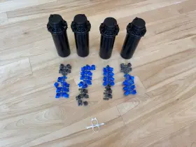 Hunter 702458692966 Pgp Ultra Rotor Sprinkler Heads Pack Of 4 With Adjustment Tool - Black