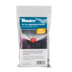 Hunter Industries 445036752715 Pro Adjustable Arc 10ft Radius Pop-up Sprinkler Spray Nozzle Pack 10-pack