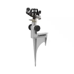 Husky 313055911949 Adjustable Zinc Impact Sprinkler On Heavy-duty Spike