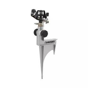 Husky 313090847821 Adjustable Zinc Impact Sprinkler On Heavy-duty Spike