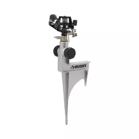 Husky 313090847821 Adjustable Zinc Impact Sprinkler On Heavy-duty Spike