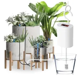 Imountek 717971901730 Automatic Drip Irrigation Kit Houseplants Diy Micro Self Watering System 15 Pot