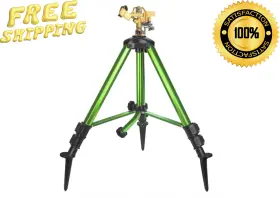 Inc 313018161121 Triumpeek Impact Sprinkler On Tripod Base With Stakes 360 Degree Irrigator