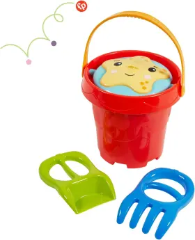 Inc 313056716734 3-in-1 Beach Bucket Portable Sprinkler And Sandcastle Mold Water Toy For 18 Mon