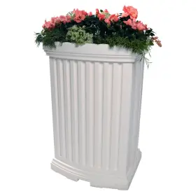 5847-w Inc Madison Polyethylene Rain Barrel - White 5847-w Inc Madison Polyethylene Rain Barrel - White