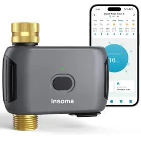 Ism-sgw03wf-tt-us Insoma Wifi Water Timer For Garden Hose Smart Sprinkler App Remote Co