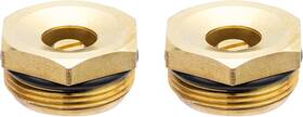 Irrigation 313038974909 53050 - Flush Head Sprinkler Brass Full Pattern Replacement Spray Nozzle 2-pack