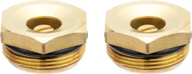 53050 Irrigation 313038974909 - Flush Head Sprinkler Brass Full Pattern Replacement Spray Nozzle 2-pack