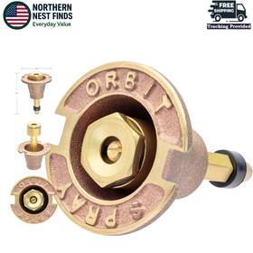 Irrigation Products Inc 840041528923 5-pack 54070 Brass Pop-up Flush Head Sprinkler With Full Pattern Spray Nozzle