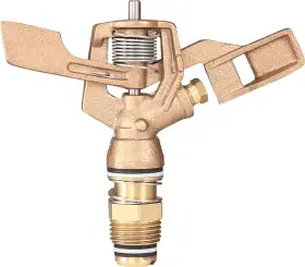Rk-23 Irrigationking 810256030016 1/2 Brass Impact Sprinkler With Nozzle - 1/8 Npt Male 4.6 Rk-23 Irrigationking 810256030016 1/2 Brass Impact Sprinkler With Nozzle - 1/8 Npt Male 4.6