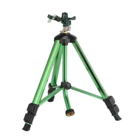 Irrstpro 768825783385 Green Zinc Alloy Water Bird Sprinkler Heavy Duty Tripod Base Garden Sprinkle