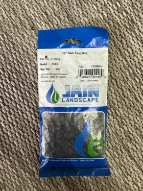 72290006 Jain Landscape 900 Pack C125 1/8 Inch Connectors Barb X Fits .125 Id Tubing 72290006 Jain Landscape 900 Pack C125 1/8 Inch Connectors Barb X Fits .125 Id Tubing
