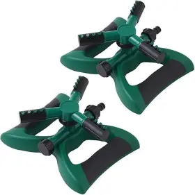 Japard 571630161851 Sprinkler For Yard 2 Pcs 1/2 Inch 360 Degree Rotation Large Area Over H