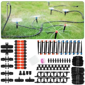 Jayee 767065658958 130ft Drip Irrigation Kit Garden System With Nozzle Em Jayee 767065658958 130ft Drip Irrigation Kit Garden System With Nozzle Em