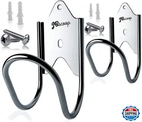 B09s9x5dwz Jbscoop Stainless Steel Garden Hose Hanger Set Of 2 Wall Mount Holder Rustp