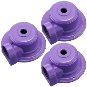 Jingmore-che-plamxnv0823 Jingmore 3 Pcs 3/4 Inch Garden Water Sprinklers 360 Degree Purple Metal Lawn Sprinkler