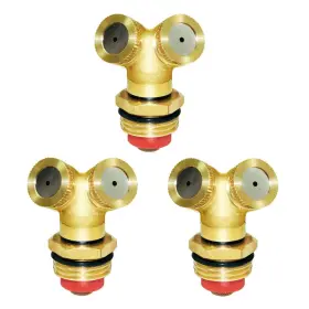6gf-fer-60140 Joywayus Brass Misting Spray Nozzle 1/2 Inch Npt Male 2-holes Garden Sprinklers Irrigation