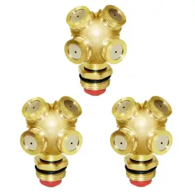 6gf-fer-60160 Joywayus Brass Misting Spray Nozzle 1/2 Inch Npt Male 4-holes Garden Sprinklers Irrigation