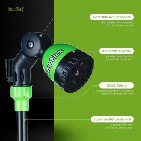 Aj-cla-1 Jumpflex Aquajet Multi-spray Sprinkler Water Hose Attachment For Trampolines