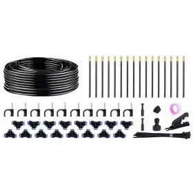 Justincity 445007237203 360 Adjustable Drip Irrigation System With 16 Brass Nozzles For Greenhouse Lawn