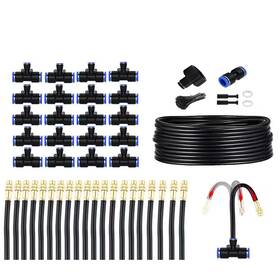 Justincity 705353610295 Automatic Greenhouse Drip Irrigation Kit 360 Adjustable 20 Brass Misting Nozzles