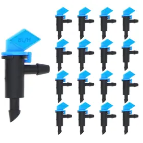 Juzizjmefod 718255018694 100 Pack 2 Gph Flag Irrigation Dripper Emitter 8l/h Garden Drip Emitt