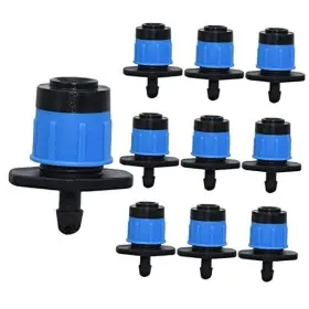 Juzizjmefod 780669185422 Juzizj 100 Pack Adjustable Irrigation Drippers 1/4 Inch Emitter Dripper 360