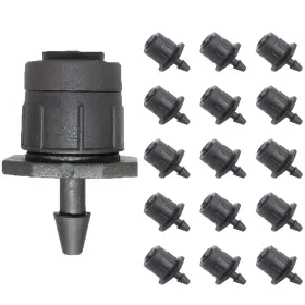 Juzizjmefod 780669185439 Juzizj 100 Pack Adjustable Irrigation Drippers 1/4 Inch Emitter Dripper 360 D