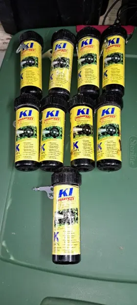 280217 K Rain K1 Smart Set Gear Driven Sprinkler Head Lot Of 9 280217 K Rain K1 Smart Set Gear Driven Sprinkler Head Lot Of 9