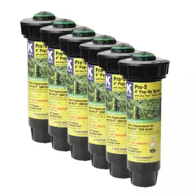 K-rain 445015152185 Pro-s 4 Inch Spray 15 Ft. Adjustable Rotary Nozzle With Stop Flow 6-pack