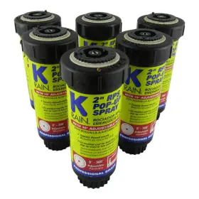 K-rain 671923100315 Lot Of 6 2 Inch Pop-up Rotor Sprinkler Head - 360 Degrees 15ft Spray K-rain 671923100315 Lot Of 6 2 Inch Pop-up Rotor Sprinkler Head - 360 Degrees 15ft Spray